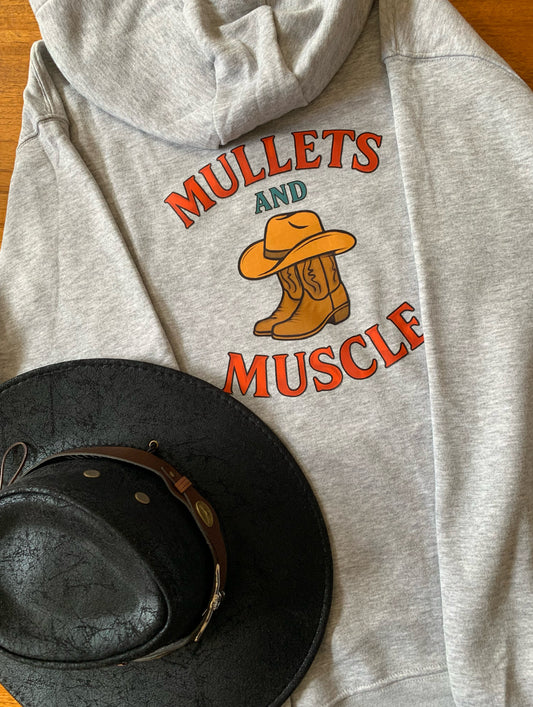 Mullets and Muscle Hoodie